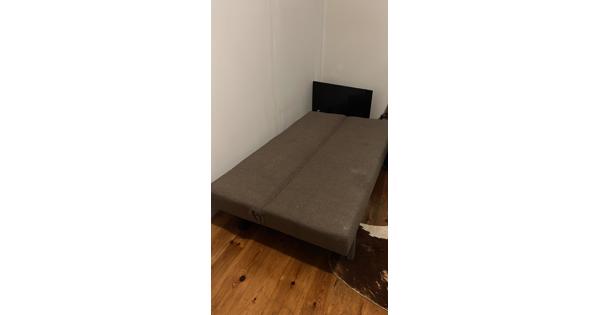 Slaapbank grijs 180x110