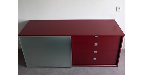 Dressoir Bordeaux rood mdf 180 cm