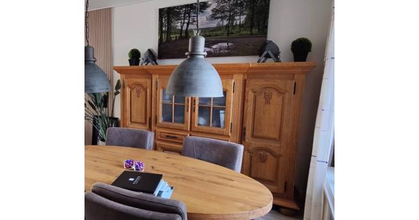 2 Eiken tv/opbergkasten