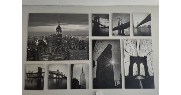 Mooie zwart/wit foto collage 