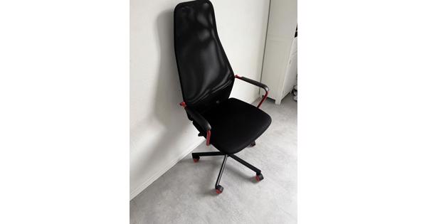 Bureaustoel zwart-rood