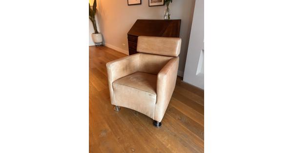 Leren stoel, zit heerlijk! 