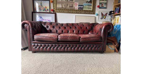 gebruikte Chesterfield bank 2,5 zits