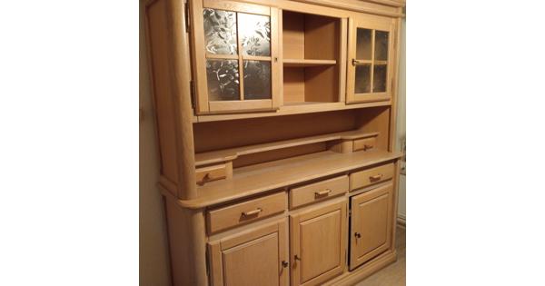 Blank eiken wandmeubel