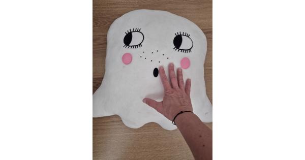 eenhoornhoofd en spookkussen