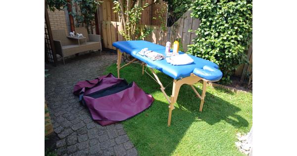 Massagetafel  met toebehoren