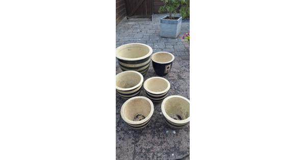 6 Bloempotten voor de tuin 