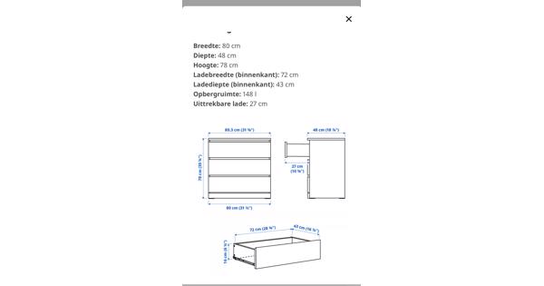 Ladenkast zwart