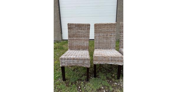 Rotan stoelen 4 st