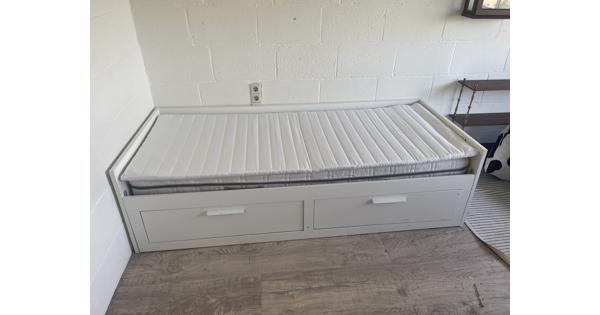 Uitschuifbank Bedbank Ikea Brimnes