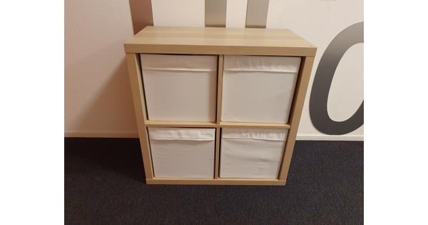 IKEA open kast Kallax, 4 vakken, gratis af te halen in Leiden