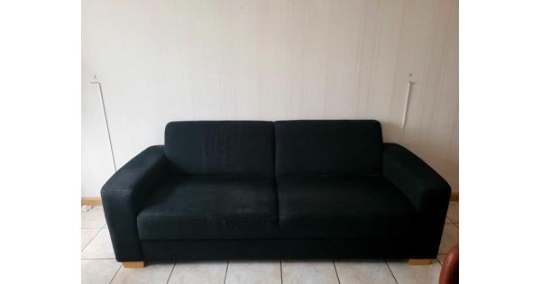 Zwarte stoffen 2,5 zits banks