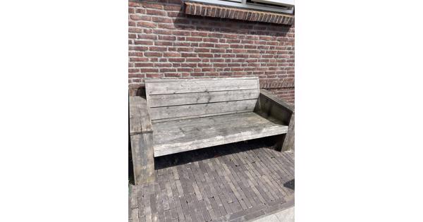 Steigerhouten picknicktafel en bank