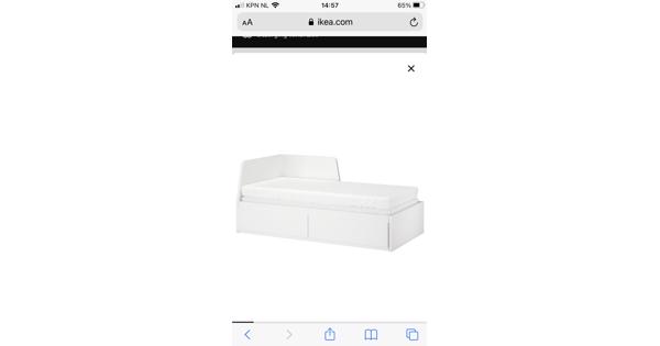 Zgan witte ikea bed/bedbank Flekke