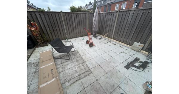 20 vierkante meter tuin tegels