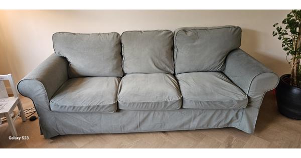 Ikea ektorp 3 zits bank groen grijs