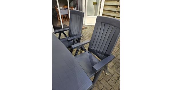 Tuinset kunststof blauw