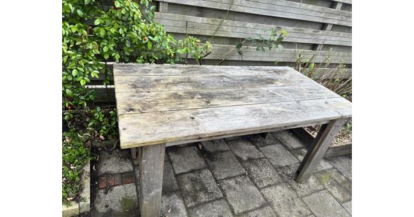 Tuintafel van steigerhout