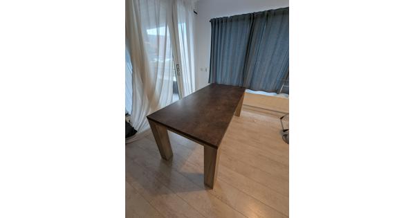 Eettafel 190x90 - Light Grey Eiken/Betonlook