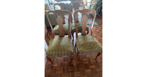 4 vintage eetkamer stoelen, opknappers