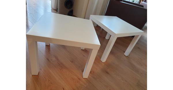 2 witte Ikea tafeltjes 