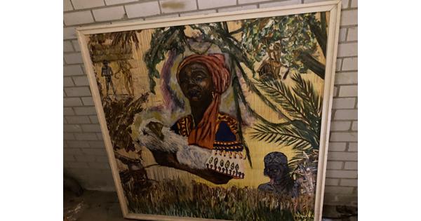 schilderij afrikaanse vrouw