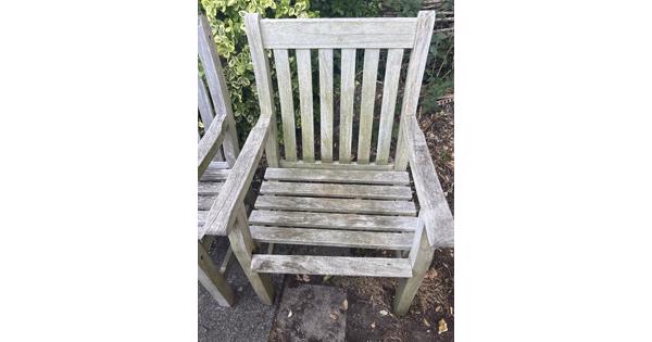 Houten tuinstoelen, 4 stuks