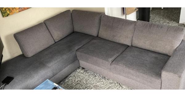 Hoekbank donker grijs