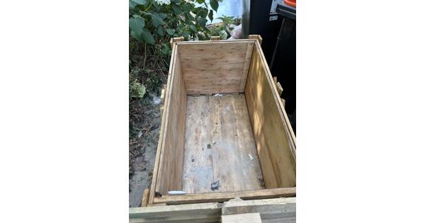 Houten kist 2 stuks
