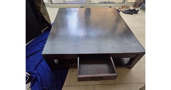 Teakhouten salontafel