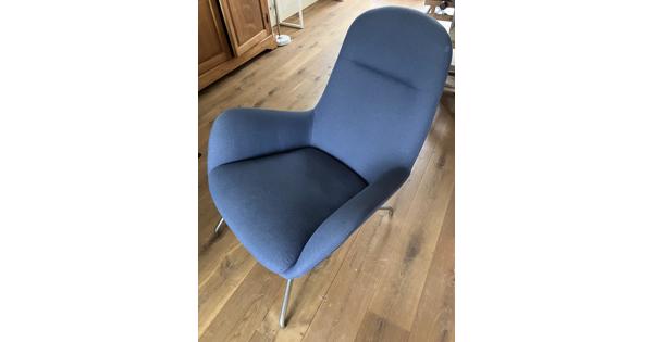 Blauwe fauteuil/stoel