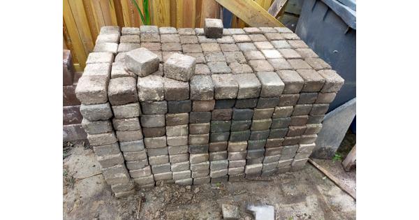 Trommelstenen! 740 stuks, 10x10x6cm!