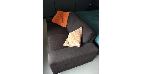 Tweepersoons bankje, donkerbruin