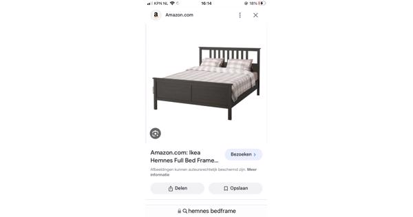 Bedframe Hemnes 140 bij 200 