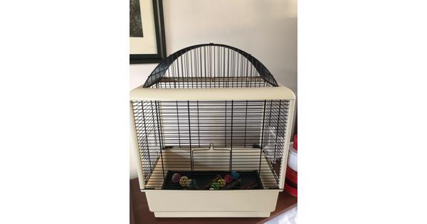 Parkietenkooi met toebehoren