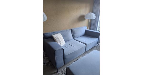 Bank blauw/grijs