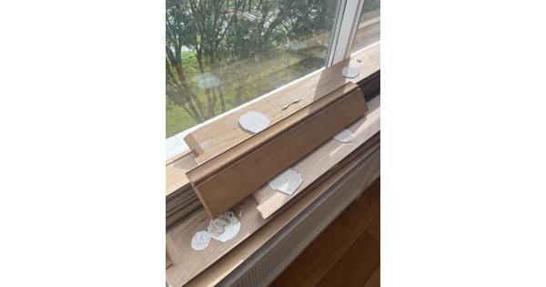 Houten plinten ca. 30 meter 