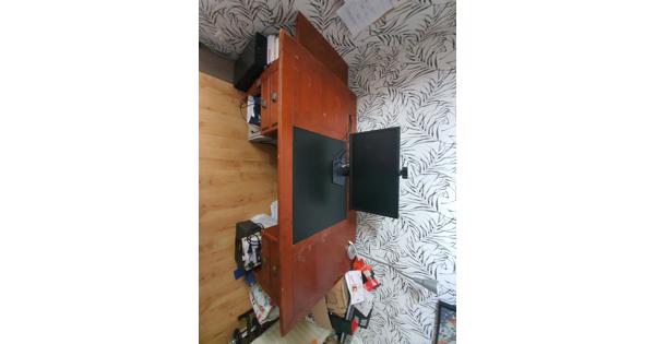 Houten bureau 170 - 230 cm