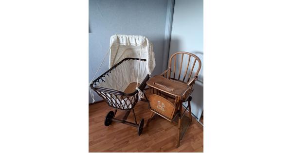 Wieg en kinderstoel