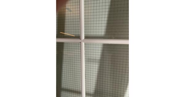 Binnendeur met gestaald glas