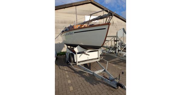 Zeilboot hout met trailer Opknapper