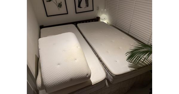 2x Ikea Hesseng matras + topper 180x200cm