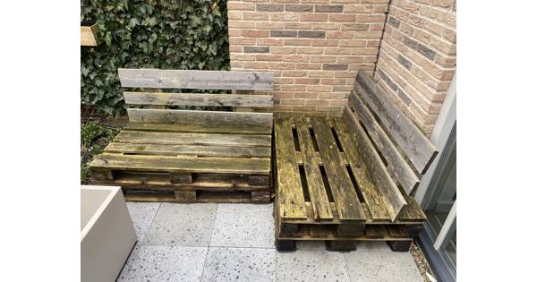 Twee palletbanken