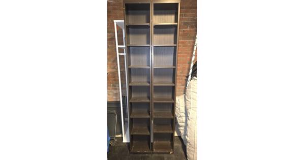 2 Zwarte Ikea Gnedby CD kasten