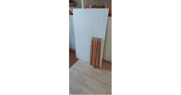 Tafel, hout, 120*75 cm, met demonteerbare poten