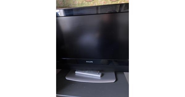 Philips televisie zwart en plat model