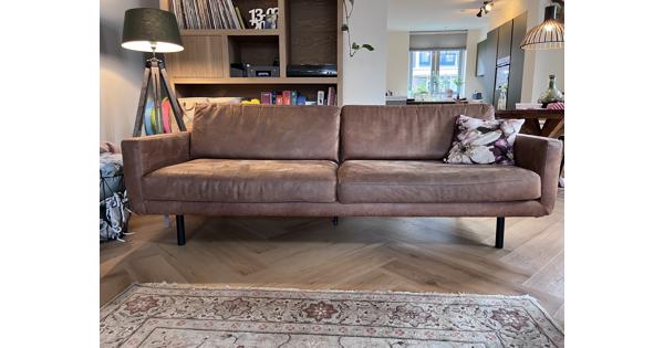 Leren cognac bank van vtwonen