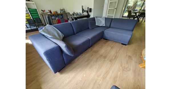 Grijze hoekbank 5 delen 2,85x1,75