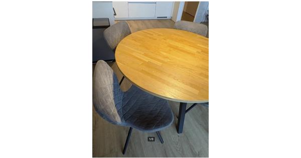 4 eetkamerstoelen - grijs