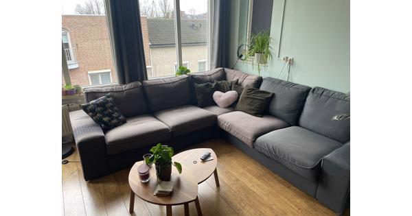 Ikea hoekbank 250 x 250cm Antraciet/grijs